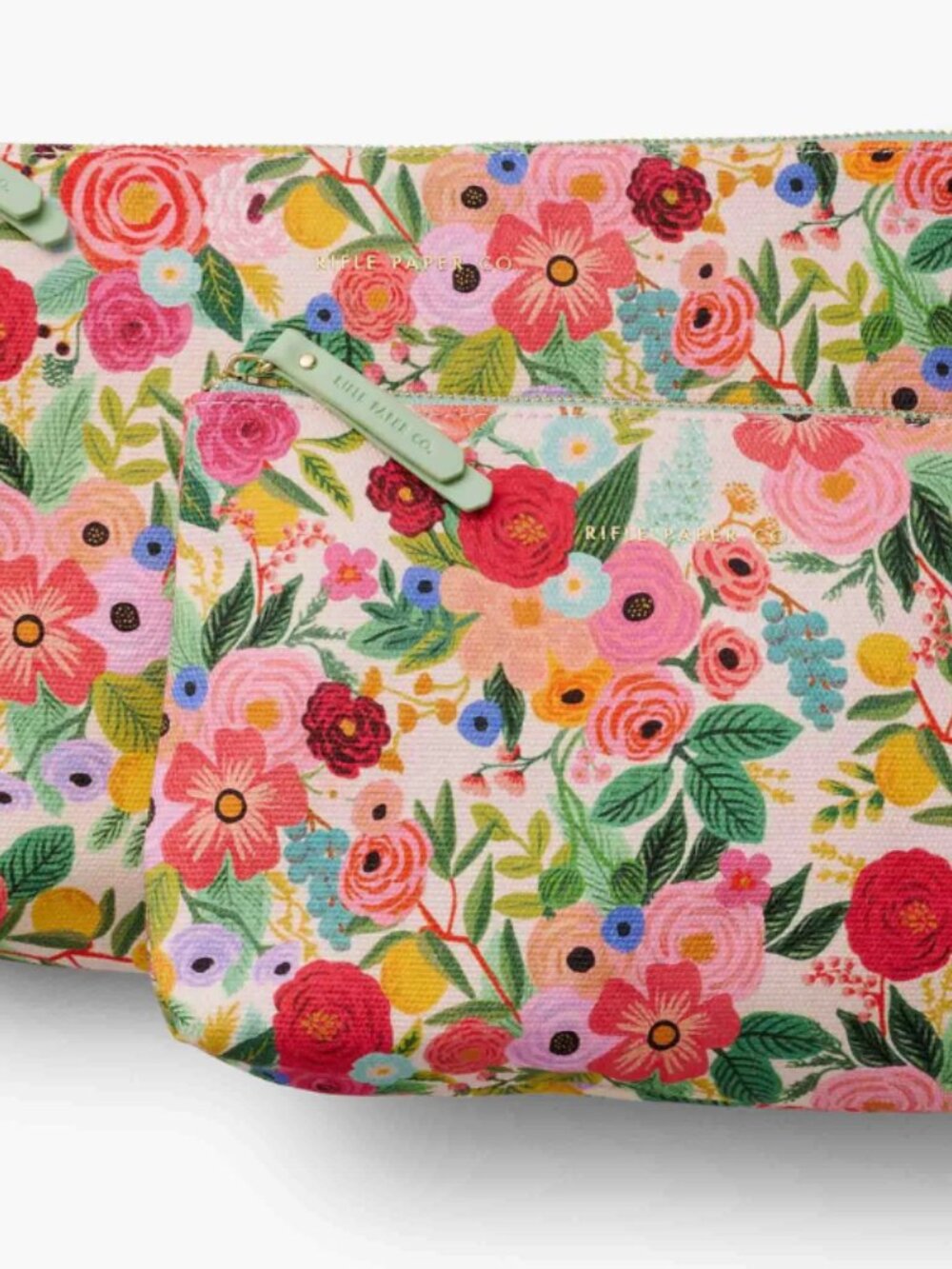 *Rifle Paper Company* Zippered Pouch Set in "Garden Party" - NEW! - FAST SHIP! - Picture 4 of 8